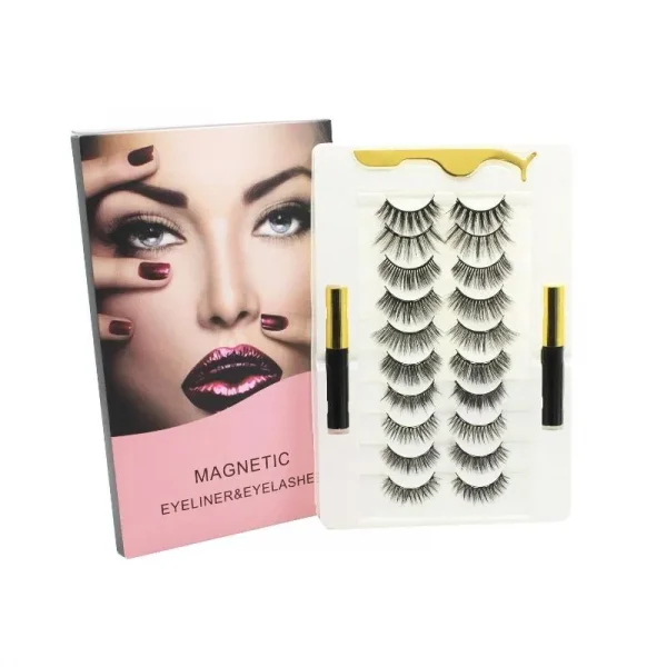 Wholesale Faux Mink 10 Magnetic Lashes